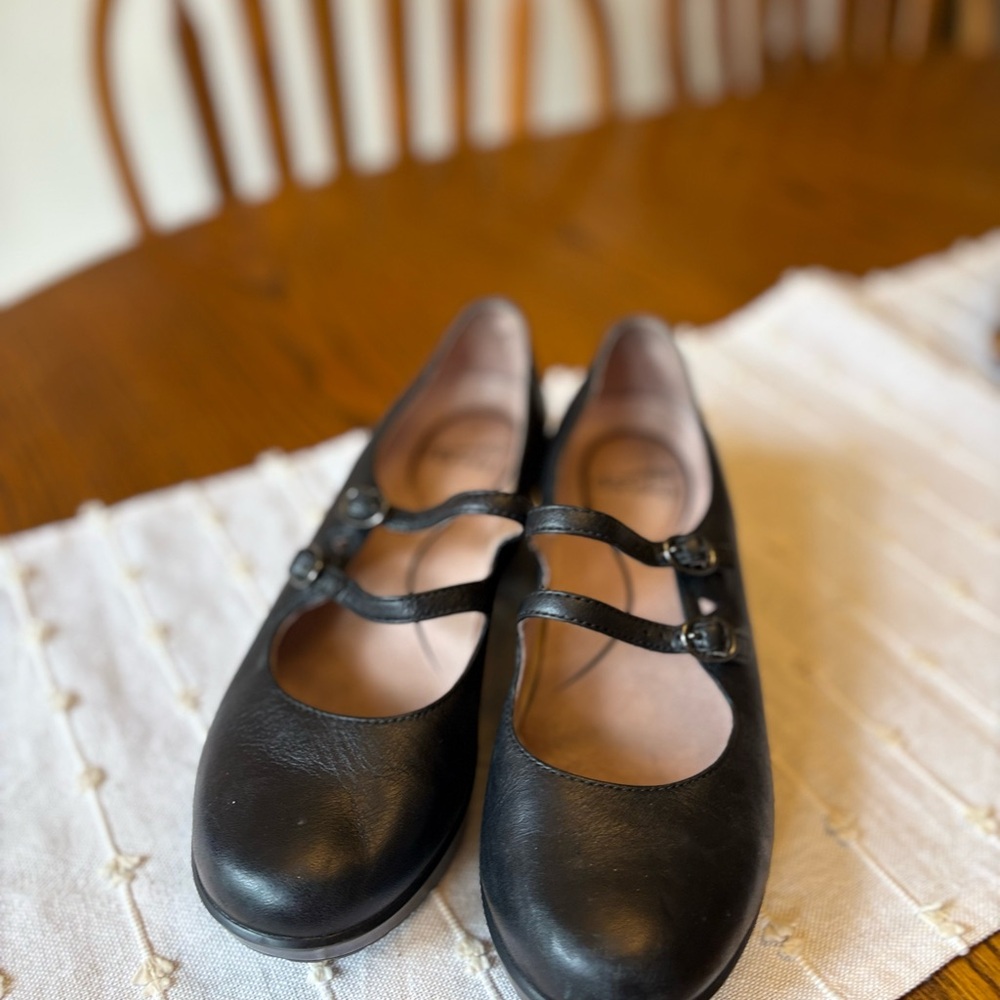 Dansko Black Mary Jane Flats